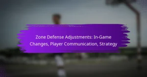Zone Defense Adjustments: In-Game Changes, Player Communication, Strategy