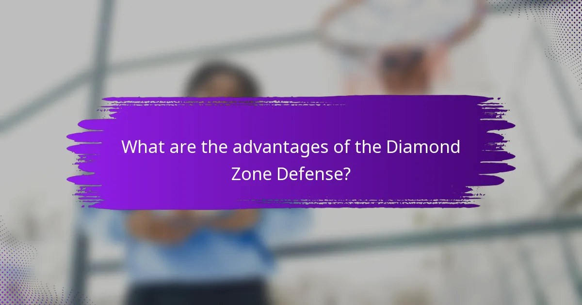 What are the advantages of the Diamond Zone Defense?